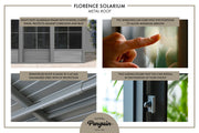 Image of Gazebo Penguin Florence Wall-Mounted Solarium with Metal Roof Solarium Gazebo Penguin 
