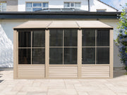 Image of Gazebo Penguin Florence Wall-Mounted Solarium with Metal Roof Solarium Gazebo Penguin 