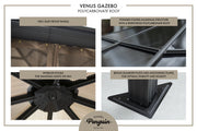 Image of Gazebo Penguin Venus Gazebo with Polycarbonate Roof Gazebo Gazebo Penguin 