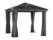 Image of Gazebo Penguin Venus Gazebo with Polycarbonate Roof Gazebo Gazebo Penguin Grey 10x10 