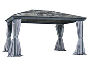 Image of Gazebo Penguin Venus Gazebo with Polycarbonate Roof Gazebo Gazebo Penguin Grey 12x16 