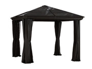 Image of Gazebo Penguin Venus Gazebo with Polycarbonate Roof Gazebo Gazebo Penguin SaddleBrown 10x10 