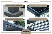 Image of Gazebo Penguin Vikos Aluminum Stand Alone Pergola Pergola Gazebo Penguin 