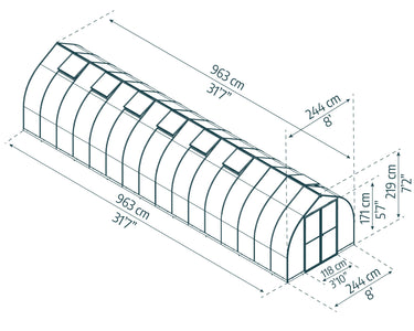 Palram - Canopia | Bella Greenhouse Greenhouses Palram - Canopia 