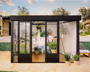 Image of Palram - Canopia | Copenhagen 9' x 12' Garden Office Studio The Better Backyard 