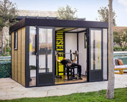 Image of Palram - Canopia | Copenhagen 9' x 12' Garden Office Studio The Better Backyard 