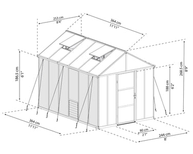 Palram - Canopia | Glory Greenhouse Greenhouses Palram - Canopia 