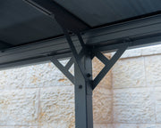 Image of Palram - Canopia | Palma 5000 Carport Gray/Gray Carport Palram - Canopia 