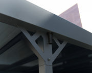 Image of Palram - Canopia | Palma 5000 Carport Gray/Gray Carport Palram - Canopia 