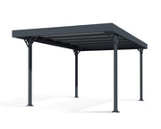 Image of Palram - Canopia | Palma 5000 Carport Gray/Gray Carport Palram - Canopia 