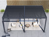 Paragon Grand Tuscan Slate Gray Louvered Pergola Pergola Paragon-Outdoor 