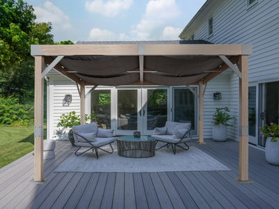 Sojag Fontana Aluminum Frame 10 x 12 ft Pergola with Shade Pergola SOJAG 