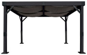Image of Sojag Fontana Aluminum Frame 10 x 12 ft Pergola with Shade Pergola SOJAG Black Finish 