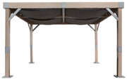 Image of Sojag Fontana Aluminum Frame 10 x 12 ft Pergola with Shade Pergola SOJAG Wood Finish 