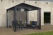 Image of Sojag Havana 10 x 10 ft. Aluminum Frame Gazebo with Optional Planters Gazebo SOJAG 