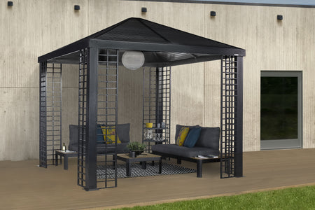 Sojag Havana 10 x 10 ft. Aluminum Frame Gazebo with Optional Planters Gazebo SOJAG 