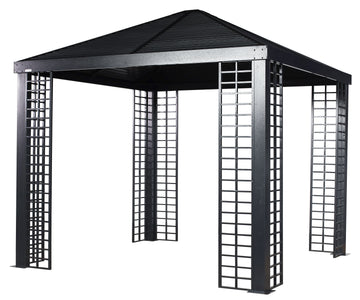 Sojag Havana 10 x 10 ft. Aluminum Frame Gazebo with Optional Planters Gazebo SOJAG Without Planters 