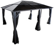 Image of Sojag Meridien Gazebo with Grey-Tinted Roof Panels and Mosquito Netting Gazebo SOJAG 12 x 16 