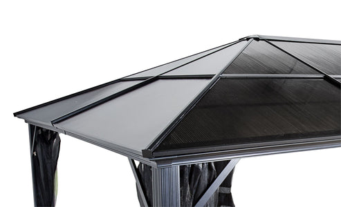 Sojag Meridien Gazebo with Grey-Tinted Roof Panels and Mosquito Netting Gazebo SOJAG 