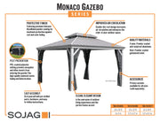 Image of Sojag Monaco Champagne Gazebo Gazebo SOJAG 