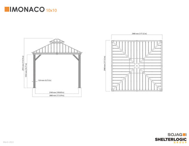 Sojag Monaco Champagne Gazebo Gazebo SOJAG 