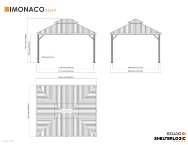 Sojag Monaco Champagne Gazebo Gazebo SOJAG 