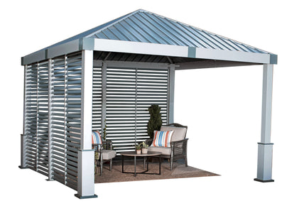 Sojag Nanda 12 x 12 Steel Roof Gazebo Gazebo SOJAG LightGray 