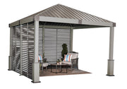 Image of Sojag Nanda 12 x 12 Steel Roof Gazebo Gazebo SOJAG RosyBrown 