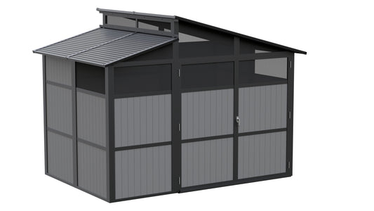 Sojag Rainier 8 x 11 ft. Aluminum Frame Storage Shed Shed SOJAG 