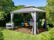 Image of Sojag Taupe Curtains for Monaco Gazebo Canopy & Gazebo Accessories SOJAG 