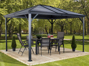 Image of Sojag Ventura Hardtop Gazebo with Mosquito Netting Gazebo SOJAG 