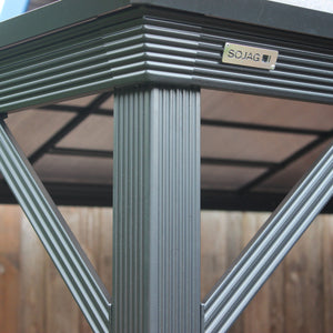 Sojag Verona Grey Hard Roof Gazebo with Netting Gazebo SOJAG 