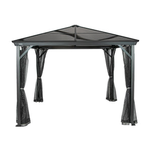 Sojag Verona Grey Hard Roof Gazebo with Netting Gazebo SOJAG 
