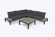 Image of Tortuga Outdoor Lakeview 4 Pc Outdoor Patio Sectional Set Outdoor Furniture Tortuga Outdoor 