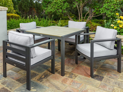Tortuga Outdoor Lakeview Modern 5 Pc Dining Set Outdoor Furniture Tortuga Outdoor 