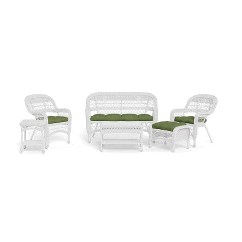 Image of Tortuga Outdoor Portside 6 Pc Seating Set - WHITE Outdoor Furniture Tortuga Outdoor Olive 