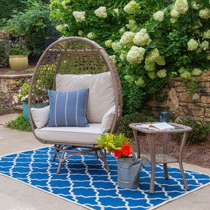 Tortuga Outdoor Rio Vista Swivel Egg Chair – Sandstone Outdoor Furniture Tortuga Outdoor 