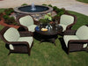Tortuga Outdoor Sea Pines 5-Piece Conversation Table Set (4 chairs, 1 conversation table) Outdoor Furniture Tortuga Outdoor 
