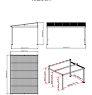 Image of Sojag™ Portland Patio Gazebo Netting and Curtains Included - The Better Backyard
