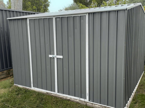 Image of Absco Premier 10' x 10' Metal Storage Shed | The Better Backyard