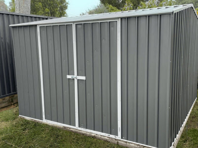 Absco Premier 10' x 10' Metal Storage Shed | The Better Backyard