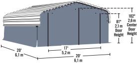 Arrow 20 x 20 Enclosure Cover Only Accessories Arrow Shed 