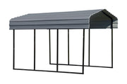 Image of Arrow Carport, 10 ft. x 15 ft. x 9 ft. Carport Arrow Black/Charcoal 