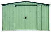Image of Arrow Classic Steel Storage Shed, 10x12 Shed Arrow Sage Green 