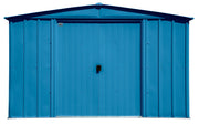 Image of Arrow Classic Steel Storage Shed, 10x8 Shed Arrow Blue Grey 