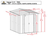 Image of Arrow Classic Steel Storage Shed, 6x7 Shed Arrow 