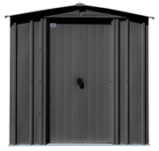 Image of Arrow Classic Steel Storage Shed, 6x7 Shed Arrow Charcoal 