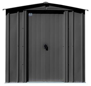 Arrow Classic Steel Storage Shed, 6x7 Shed Arrow Charcoal 