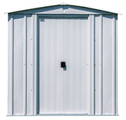 Image of Arrow Classic Steel Storage Shed, 6x7 Shed Arrow Flute Grey 