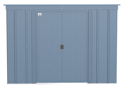 Arrow Classic Steel Storage Shed, 8x4 Shed Arrow Blue Grey 